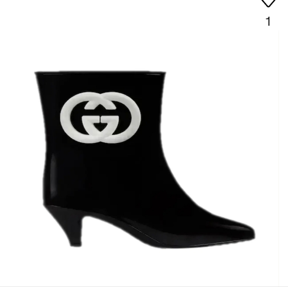 Gucci Interlocking GG Rubber Ankle Boots 41 - Picture 2 of 7
